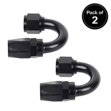 AN8/8AN Swivel End Fitting Adapter For CPE Oil Fuel Gas Hose Line 180° Degree