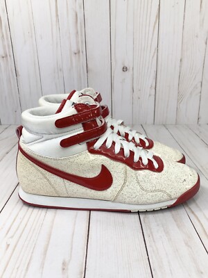 red glitter nike shoes