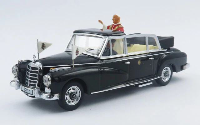 Mercedes 300D Papa Giovanni XXIII 1960  1/43 RIO4100/2P RIO MADE IN ITALY - Immagine 2 di 3