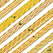 VAN BHATTI Gold Bullion Braid Shiny Ribbon Trim For Army Uniform Mariner  NO.16
