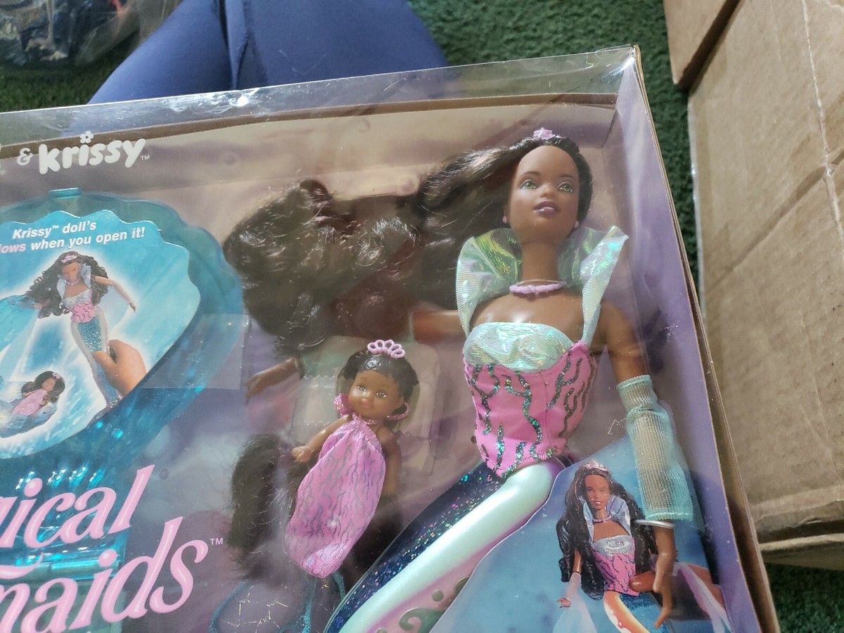 NEW Magical Mermaid Barbie Krissy African American Doll Set 2000