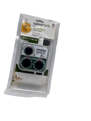 Raindrip R675CT Set-N-Flow Water Timer Gray Automatic Analog For Drip Irrigation