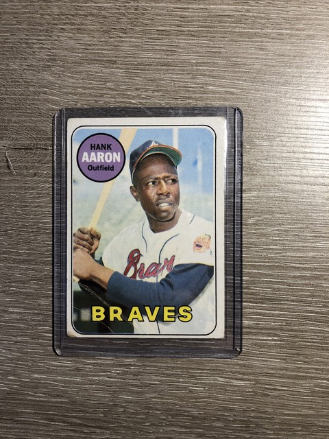 1969 Topps Hank Aaron Atlanta Braves 100 Baseball Card For Sale Online 