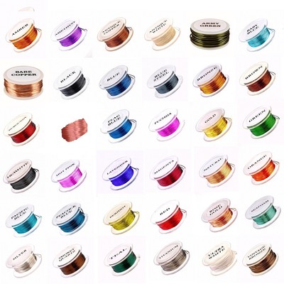 Non Tarnish Tarnish-Resistant Round Wire 18 Gauge Thru 30 Gauge have 35 Colors