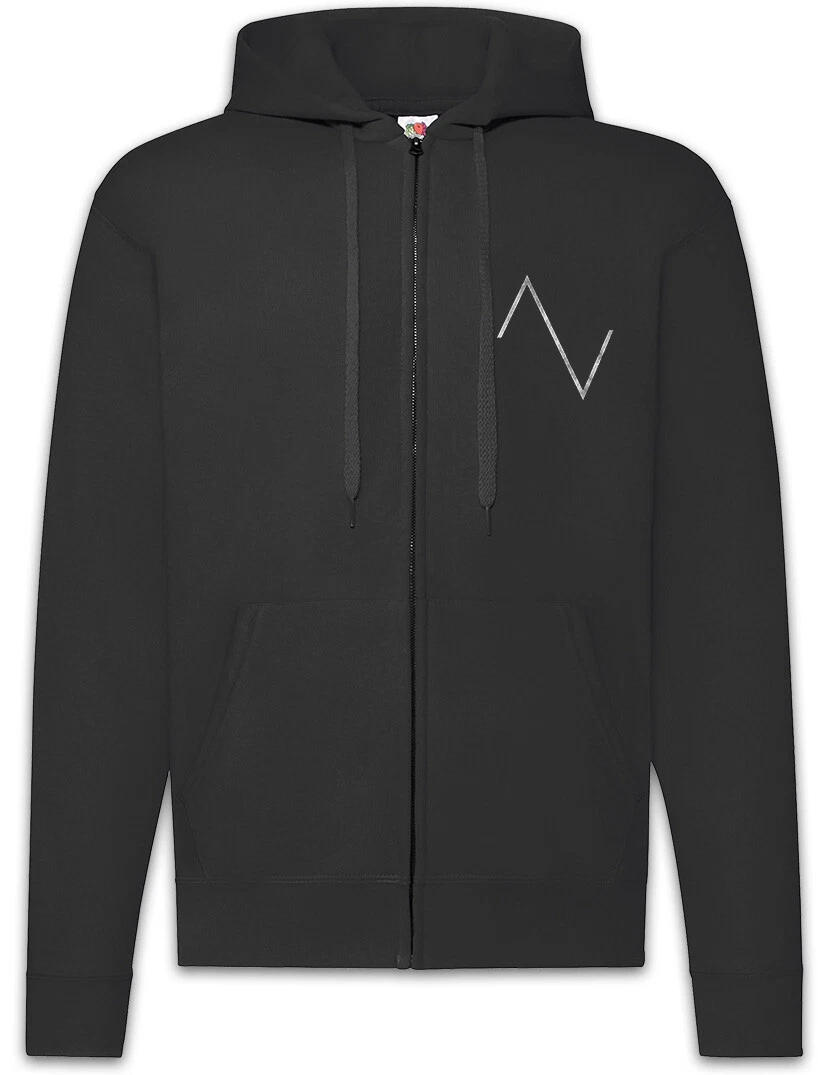 Wave Triangle Zipper Hoodie ADSR Audio LFO Sound Music DJ MC Electro Synthesizer