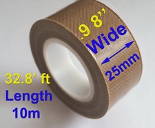 1 Roll PTFE Adhesive Tape Nonstick 0.18mm x 25mm x 33ft