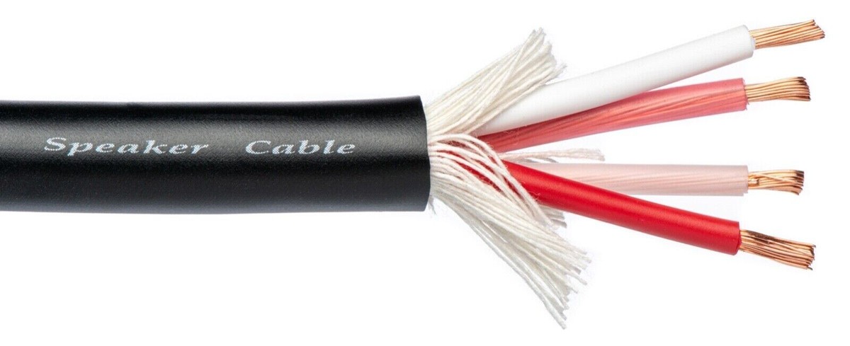 Canare 4S11 Star Quad Speaker Cable, Black 14AWG | Bulk PRICED PER