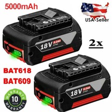 2X Replace Bosch BAT618 BAT609 BAT612 18V Volt Lithium-Ion 5.0Ah Battery BAT620