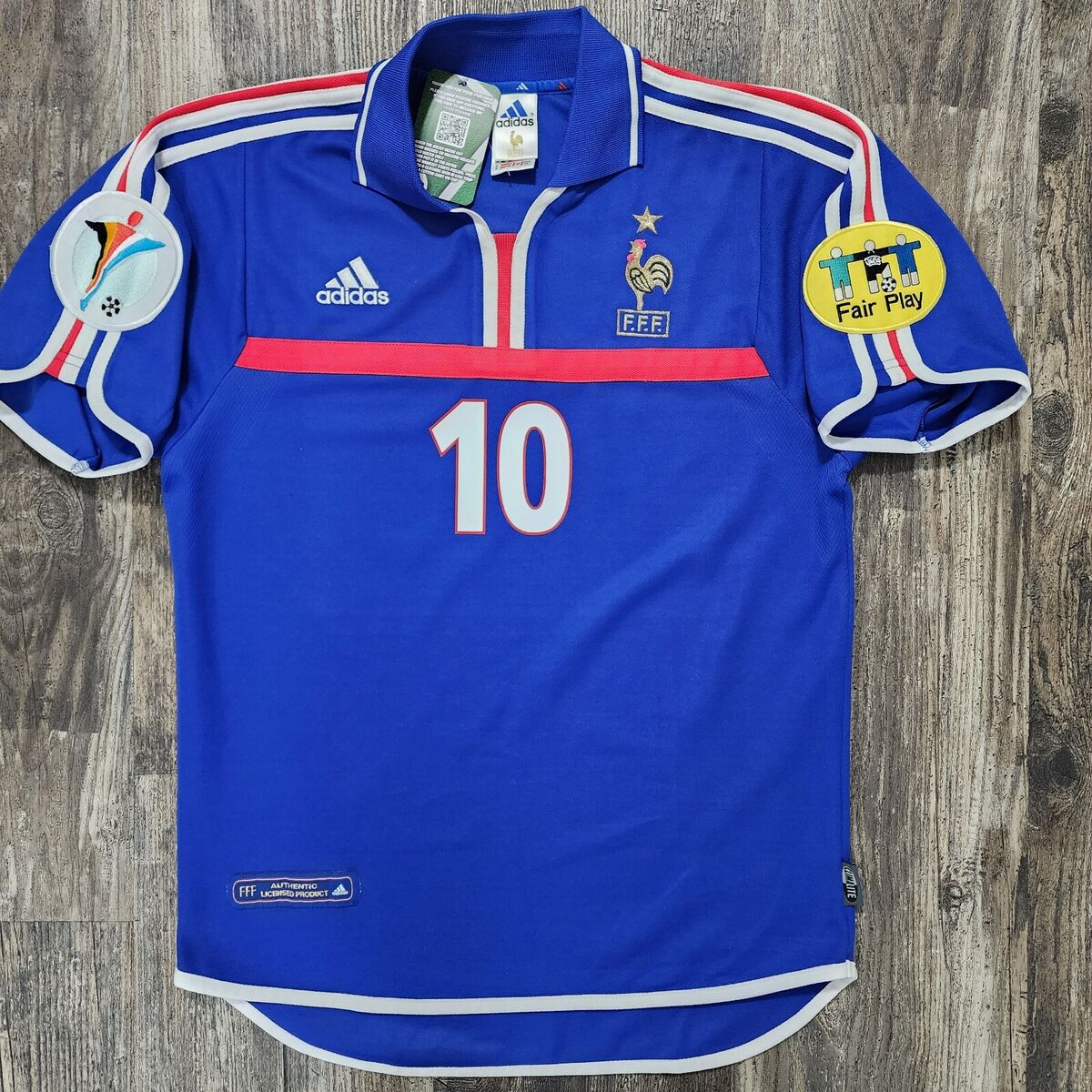 2000 Adidas France Home Soccer Jersey Zinedine Zidane Men S 2000 Adidas France Home Soccer Jersey Zinedine Zidane Men S