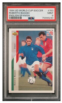 1994 Upper Deck World Cup Soccer Roberto Baggio English/Spanish