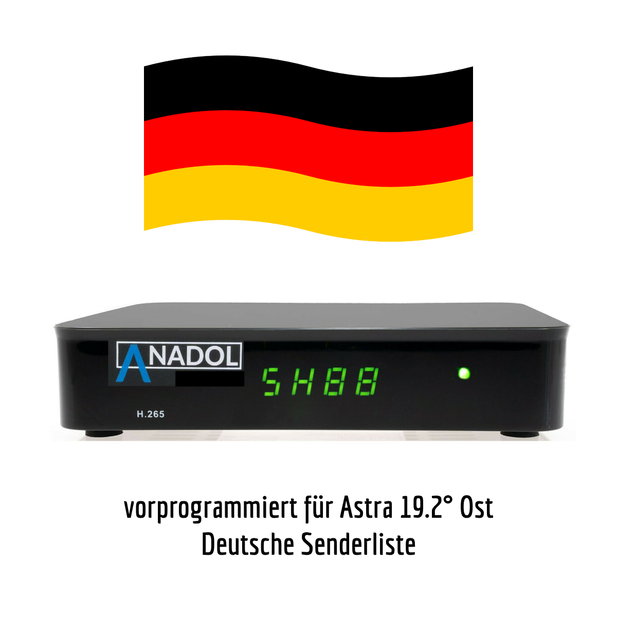 Sat Receiver HD ANADOL vorbereitet Deutsche Senderliste FULL HD HDMI