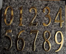 SPECIAL LITE PRODUCTS SELF STICK 3" GOLD MAILBOX ADDRESS NUMBERS Self-Adhesive