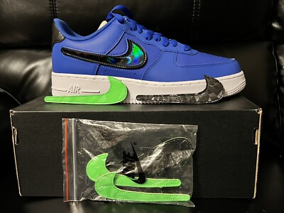 Nike Air Force '07 LV8 UK (EUR 42 ‘Racer Blue’ White Removable  Swooshes UK