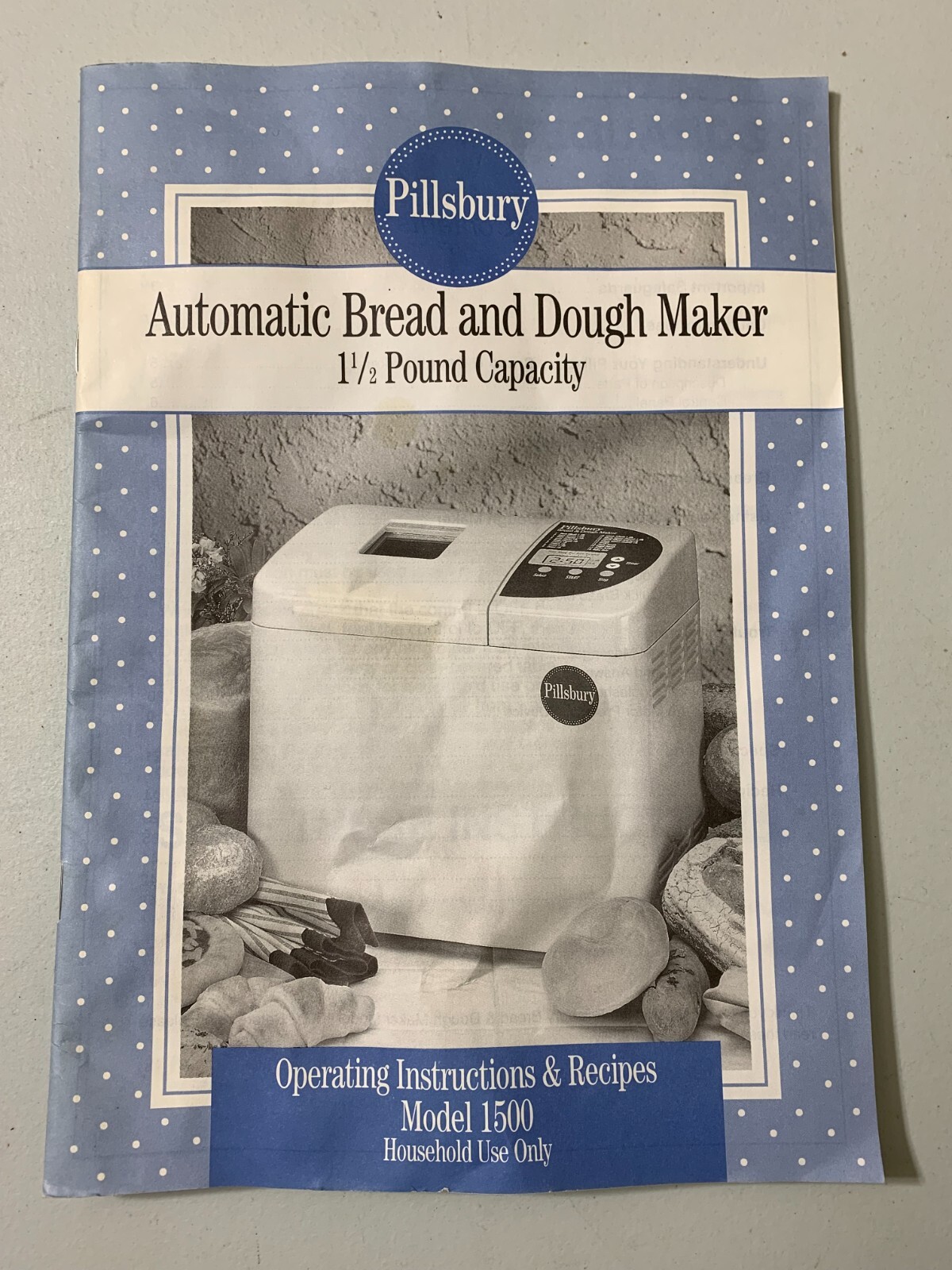 pillsbury bread machine instructions
