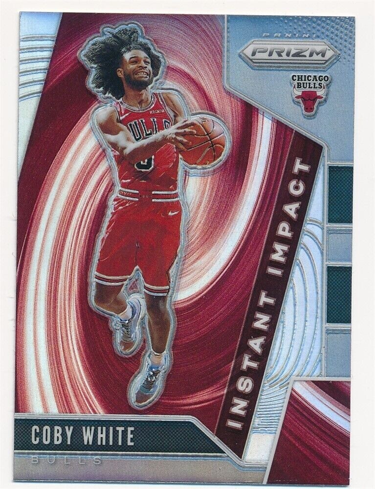 COBY WHITE 2019-20 PANINI PRIZM INSTANT IMPACT SILVER PRIZM #6 CHICAGO BULLS