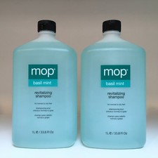 Mop Basil Mint Revitalizing Shampoo Set of 2 33.8 oz each new fresh