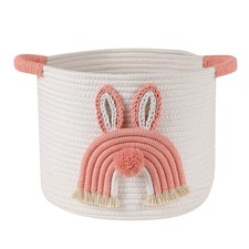 10" x 13" Cotton Rope Basket for Kids Toy Baby Blankets Storage, Laundry Hamper