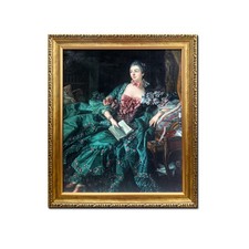 Framed Art Madame Pompadour -Boucher Classical Figures Canvas Print Painting