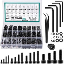 2024 Pcs Metric Screw Assortment, Bolts and Nuts Assortment Metric Machine Screw