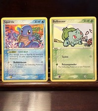 Pokemon 2006 Crystal Guardians Bulbasaur 45/100 & Squirtle 64/100 Lot NM/LP