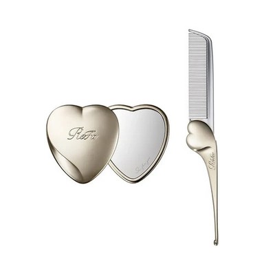 ReFa Heart Comb Aira & Heart Mirror Set Champagne Gold 2pcs Japan New