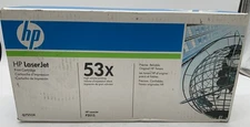 Genuine HP 53X (Q7553X) Black High Yield Original LaserJet Toner Cartridge, OEM