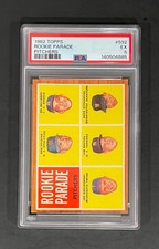 1962 Topps Rookie Parade Pitchers #592 Jim Bouton Bo Belinsky RC PSA 5