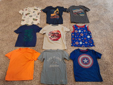 Boys Clothing Lot 10 - 9x Shirts Size 7-8 - various brands