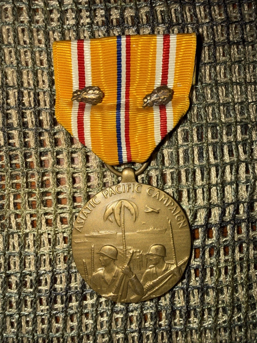 Asiatic Pacific Campaign Medal Indiana Original Ww2 Collectible US