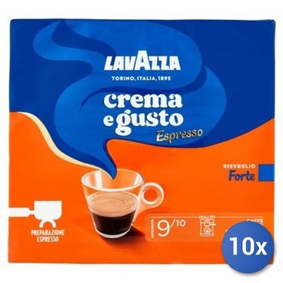 10x Multipack Caffe Lavazza 2X250 Crema Gusto *Forte