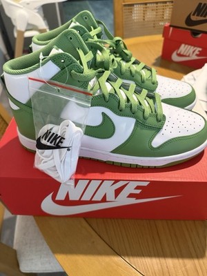Men's Nike Dunk HI Retro BTTYS White/Chlorophyll-White (DV0829 101)