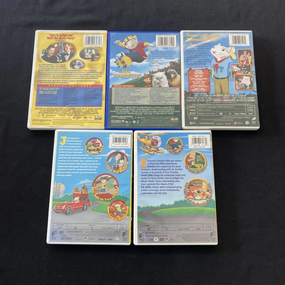 Stuart Little DVD Lot 1 2 3 and  2 Animated Series Collection Movies FREE SHIP - Image 2 of 4