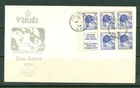 CANADA #336a (BK 48b) STITCHED BOOKLET PANE PRIVATE CACHET FDC