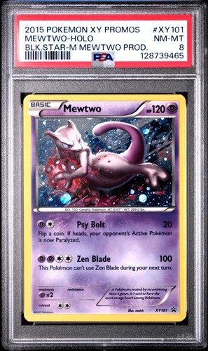 Mewtwo graded PSA 8 for sale on eBay
