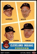 1960 Topps #460 Mel Harder Indians Coaches COACH 6 - EX/MT
