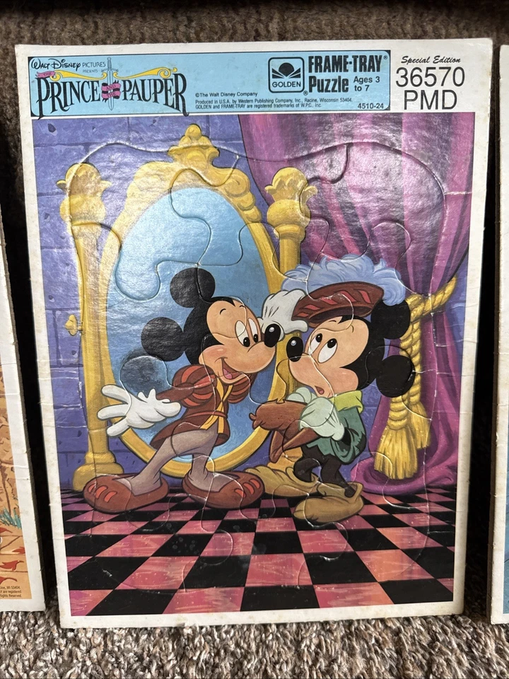 Juego de 7 Rompecabezas Bandeja Walt Disney Foto 2 de 4