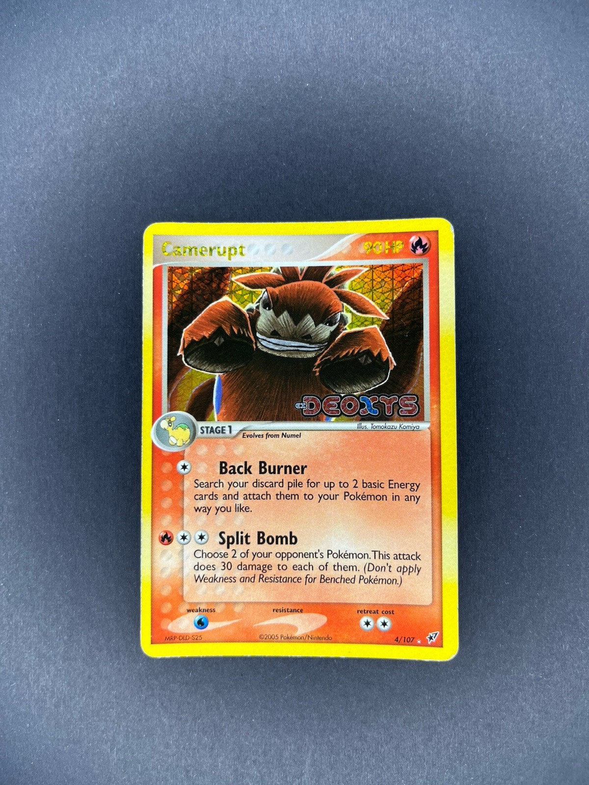 Pokemon Camerupt Reverse Holo Ex Deoxys 4/107-HP
