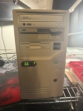 Vintage Intel 486 DX2-66 DOS Gaming PC Tested Working Sound Blaster Pro OPL3