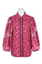 Emily Lovelock Edie Top Cranberry Juice