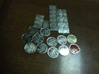 lot of 30 assorted 1 gram silver rounds and bars 1oz total