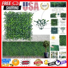 Artificial Grass Wall Panel Backdrop,10" X 10" 12P8.4 sqft UV-Anti Greenery B...