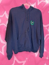 Victoria's Secret PINK Everyday Fleece Relaxed Full Zip Hoodie Color Blue/Green