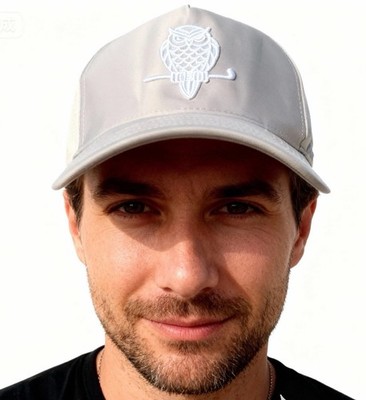 NEW Waggle Hooole-in-one Gray Cap with Owl Embroidery
