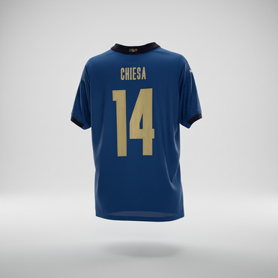 2020-2021 Italy Chiesa HOME Kit Soccer Jersey Shirt Puma Large