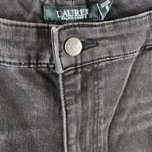 Lauren Ralph Lauren Plus-Size High-Rise Skinny Ankle Jeans Women's 20W Black - 第 7/16 張圖片