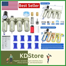 Industrial 4-Stage Air Dryer System for Compressors with Auto Drain