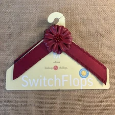 NWT Lindsay Phillips ODESSA Size Medium M SWITCH FLOPS Red