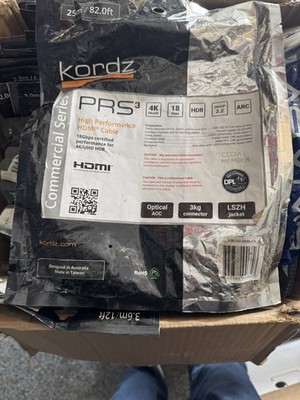 31pc Professional HDMI Cable Master Lot - Kordz Fiber 25m, Bullet Train 8K & 4K