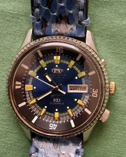 Orient Mako Automatic Diver Day-Date Blue Dia...