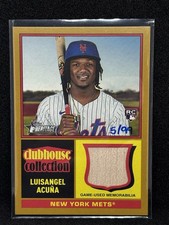 Luisangel Acuna 2025 Topps Heritage Clubhouse Collection Bat Gold RC /99 #CCR-LA